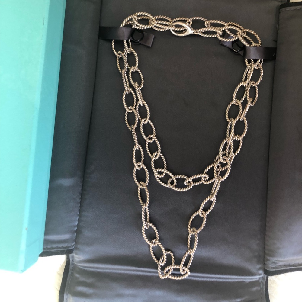 Tiffany and Co long link necklace